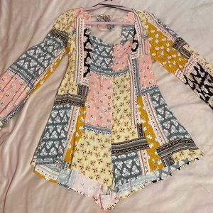 Floral romper NWT